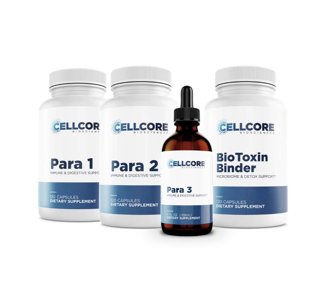 Full Moon Parasite Cleanse Kit - Para 1, Para 2, Para 3, and BioToxin Binder by CellCore